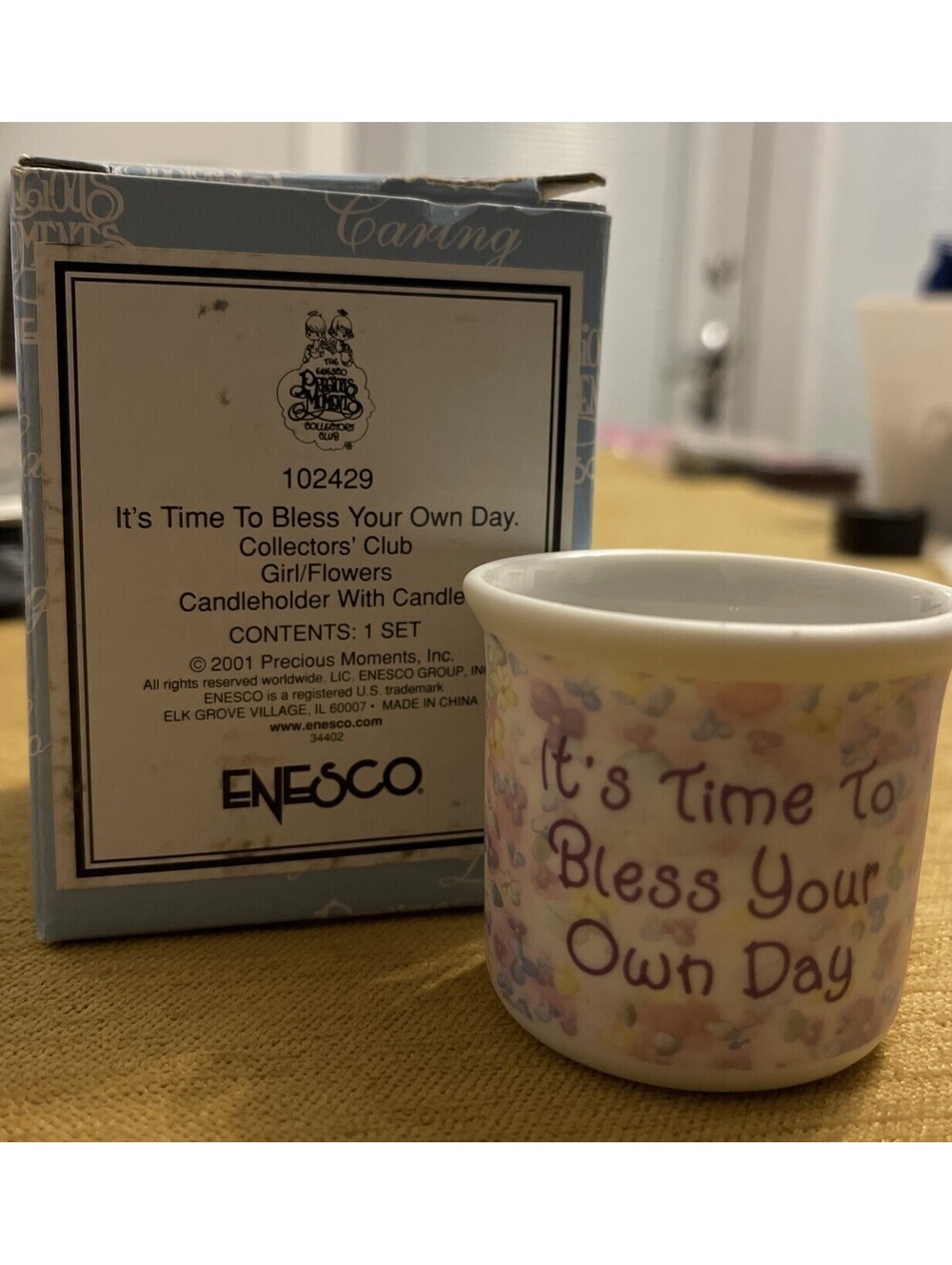 Precious Moments 102429 It’s Time To Bless Your Own Day -Candleholder NWT! A6238